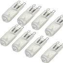 10pcs Warm White Bulb Light 18x50mm G9 Capsule Globe 40W Halogen Lamp 230V D4F7