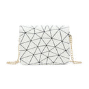 Geometric Shoulder Bag Women Small Leather Chain Ladies Messenger Handbag