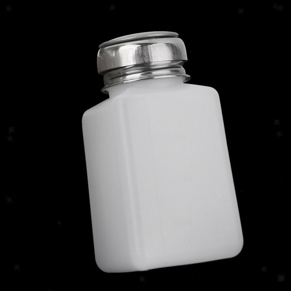 Professional Refillable Push Down Liquid Pumping Bottle Dispenser, Empty Nail