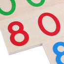 Children Wooden Montessori Number Digital 1-9000 Cards Toys For Students Le