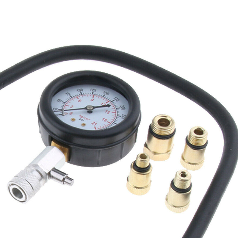 Automotive Petrol Engine Compression Tester Test Set Gauge Diagnostic Tool Car