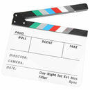 Generic Acrylic Colorful Clapperboard TV Film Movie Slate Cut Role Play Pro