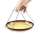 2pcs Stainless Steel Foldable Dish Plate Clip Antihot Clamp Gripper Kitchen Tool