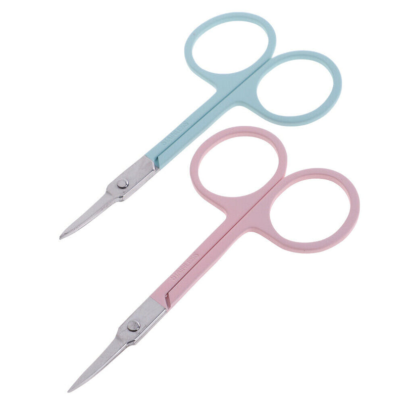 1Pc stainless steel makeup eyebrow hair nose hair eyelash scissors cutter to Bj