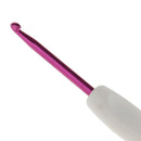 8 Plastic Flower Crochet Hook Aluminum Knitting Needle Weaving Craft 2.5-6mm