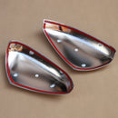 Chrome Car Styling Side Mirrors Glossy Pairs Cover Accessories for Peugeot