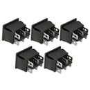 5PCS 3 Position 6 Pin Hoist Boat ON-OFF-ON Momentary Rocker Switch DPDT 16A
