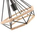 Industrial Manila Rope Metal Pendant Lampshade Chandelier