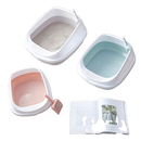 2Pcs Pet Toilet Bedpan Anti  Cats Litter Box Cat Dog Tray W/Scoop