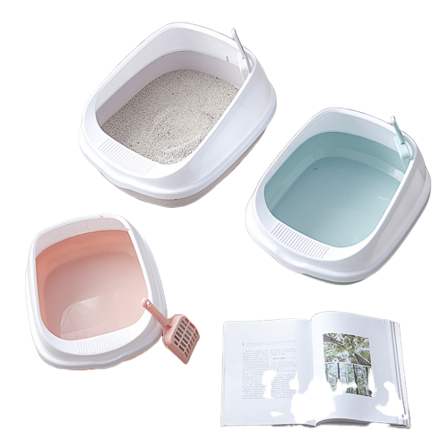 2Pcs Pet Toilet Bedpan Anti  Cats Litter Box Cat Dog Tray W/Scoop