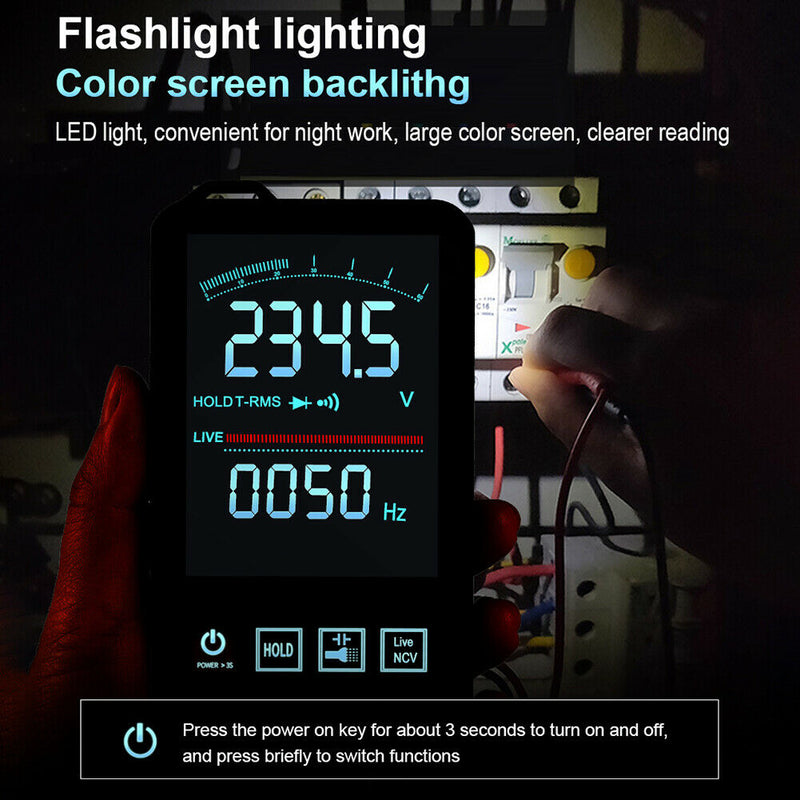 6000 Counts Automatic Digital Multimeter Voltage Frequency Tester (ET8136)