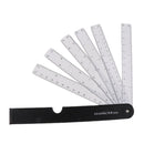 Set of 5 Foldable Fan Reduction Scale Ruler with 6 Blades for Engineering