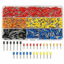 1020Pcs 22-14AWG Insulated Wire Copper Crimp Connector Cord Pin End Terminal