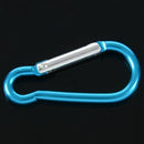 5 x Camp Hiking Portable Blue Aluminum Alloy Mini Carabiner Hook U5L6