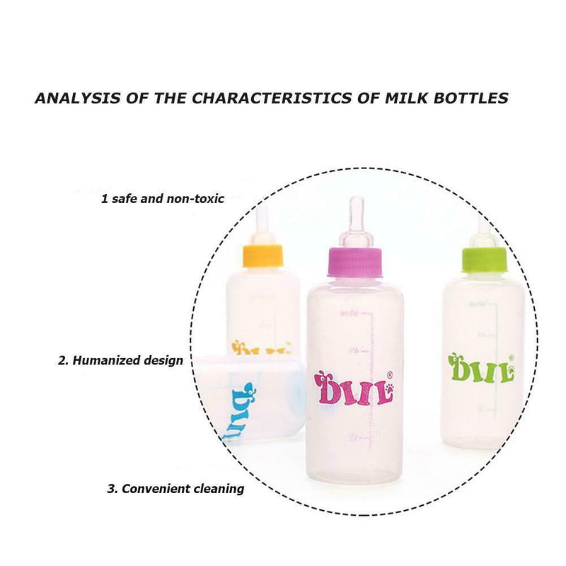 60mL Pet Milk Bottle Nipple Pacifier Dog Puppy Cat Drinking Water Feeder