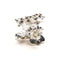 Style New Crystal Flower Mini Hair Claw Clamp Hair Clip Hair Pin Z