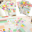 6x/SET Transparent Calendar Scrapbook Diary Book Decor Paper Planner StickVGUS