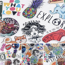 Lot 40PCS Random INS Stickers Vinyl Skateboard Guitar Travel Case Decals Cool