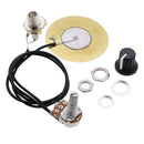 2pc Acoustic Guitar Transducer Prewired Amplifier Piezo Pickup For Ukulele