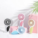 Handheld Electric Mini Portable Outdoor Fan Foldable Handle Desktop Cartoon