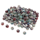 100pcs Flower Ceramic Porcelain Loose Beads For Jewelry DIY Crafts Supply