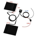 Motorcycle 3in1 Handlebar Electric Hot Heated Grips Handle Voltage USB Charger