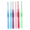 Plastic Handle Crochet Hooks Knit Needles Weave Craft - random color