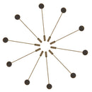 10pcs Copper Collar Lapel Pin Stick Glue On Base Boutonniere Pins 1cm Pad