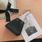 Rhinestone Shoulder Messenger Handbags Women Crossbody Bucket Bags (Black) A