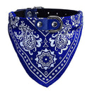 Adjustable Pet Dog Collar Cat Neck Scarf Bandana Collars Blue