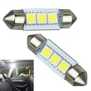 14x T10 Car LED White Light Double-Pointed Reading Eye Protection Bulbs Lamp New