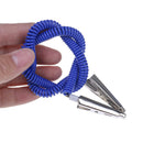 Dental plastic patient bib alligator clips chains napkin holder flexible coil BX