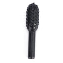 5x Black Steel Rotary Burr Set 1/4'' 6mm Shank Wood Rasp Drill Bits Home Tool Z