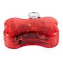 Flashing Flasher Blinking Led Bone Shape Dog Cat Tag Pet Safety Collar Ligh T9K9