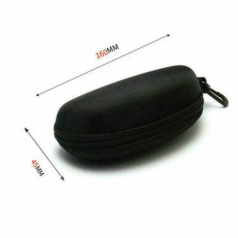 Zipper Hard Eye Glass Case Box Sunglass Protector Travel with Clip Belt I0Q7