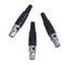 1Pc 3pin female plug mini TA3F XLR audio microphone connector MIC adapte3c