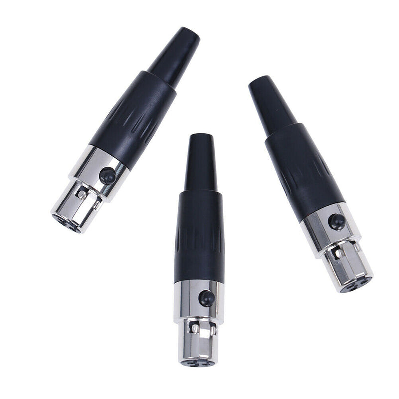 1Pc 3pin female plug mini TA3F XLR audio microphone connector MIC adapte3c