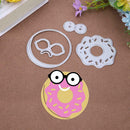 4pcs DIY Doughnut Cutting Dies Stencil Scrapbooking Embossing Paper Craft