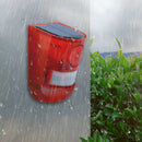 Solar Powered Loud Sound Alarm Strobe Light Motion Sensor for Home Security