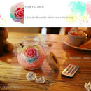 Led RGB Dimmer Lamp Night Light Flower Bottle Creative Romantic Rose Bulb G K8Q9