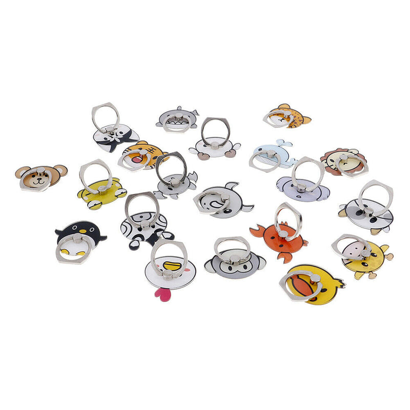 1pcs Universal cartoon animals finger ring mobile phone holder st OZ