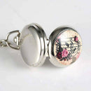 Fashion trumpet two bird cages pocket watch Creative mini pocket watch J1W5