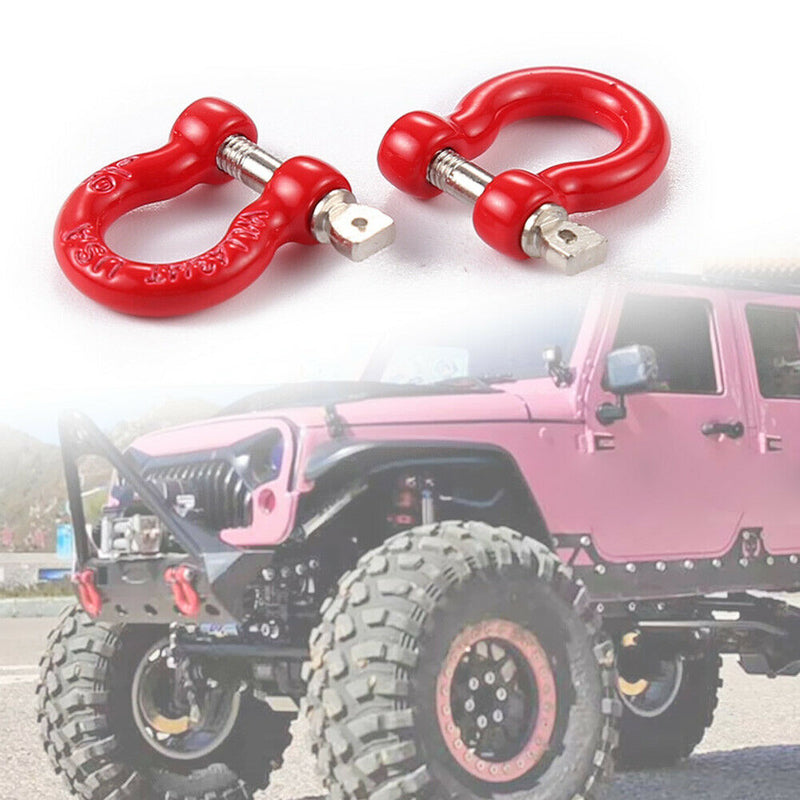 8pcs Metal Rescue Hook Front/Rear Bumper Pull Ring Kit for Hpi Axial RC Car