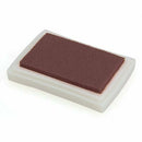 Brown Ink Pad Inkpad Rubber Stamp Finger Print Craft Non-Toxic Baby Safe I1L1