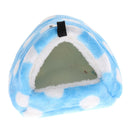 2pcs Guinea Pig House Hammock Bed Hanging Chinchilla Hideout Hut (Blue,Red)