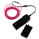 2 Pieces Luminescent LED Glow EL Wire String 3 Meter Light
