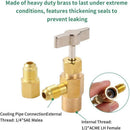 R134A Quick Coupler Connector Adapter, Freon Charging Refrigerant Kit ,Tap