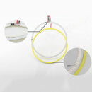 1x 70mm 12V LED COB White Angel Eyes Ring Kit Fog driving DRL light Lamp New