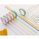 12x rainbow sticky paper colorful masking adhesive tape scrapbooking  FT