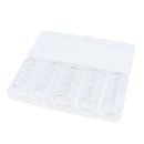 25pcs Nail Powder Bottles,Empty Rhinestone Nail Tips Storage Box Case Plastic